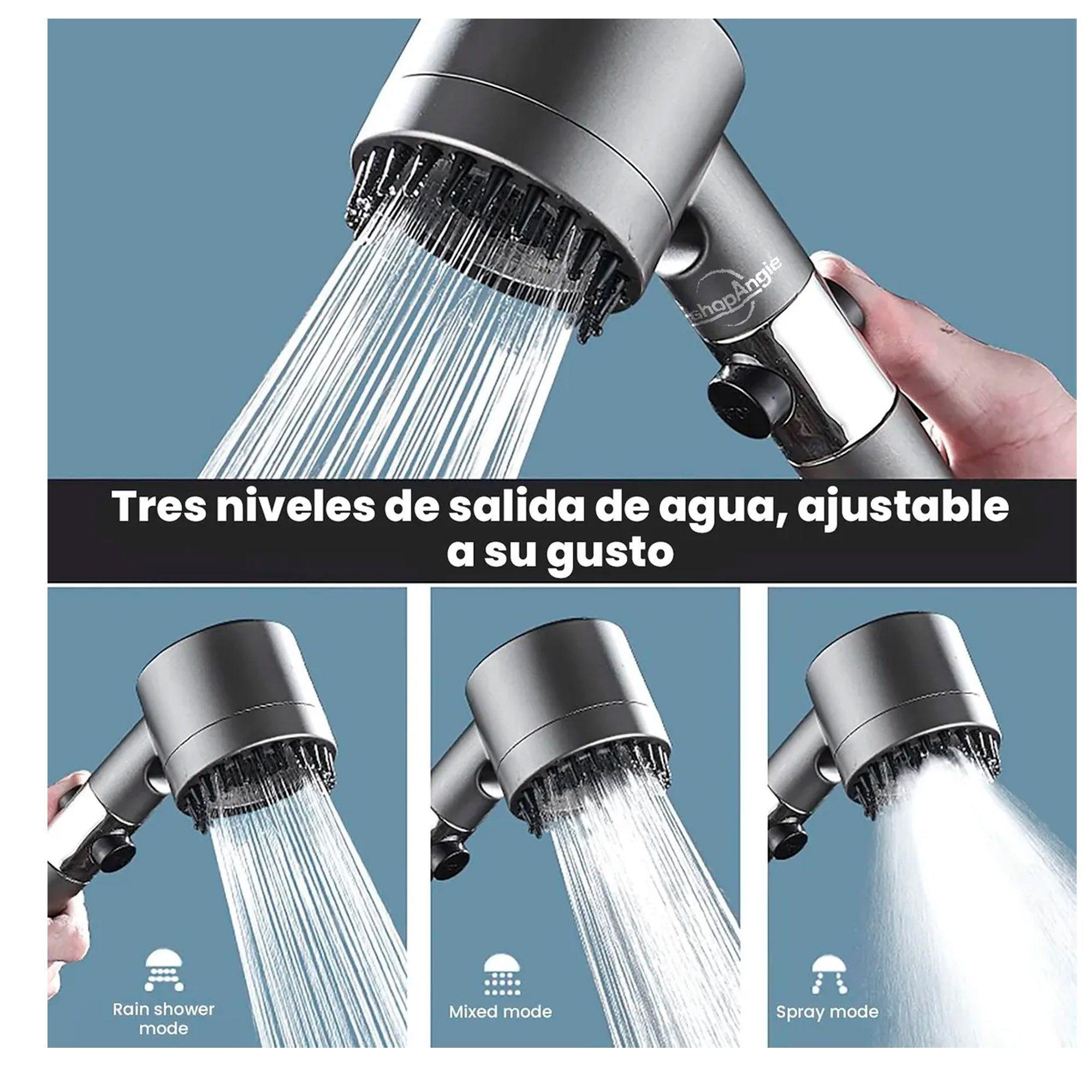 Cabezal De Ducha Manguera De 1 5m Rociador Alta Presion-2