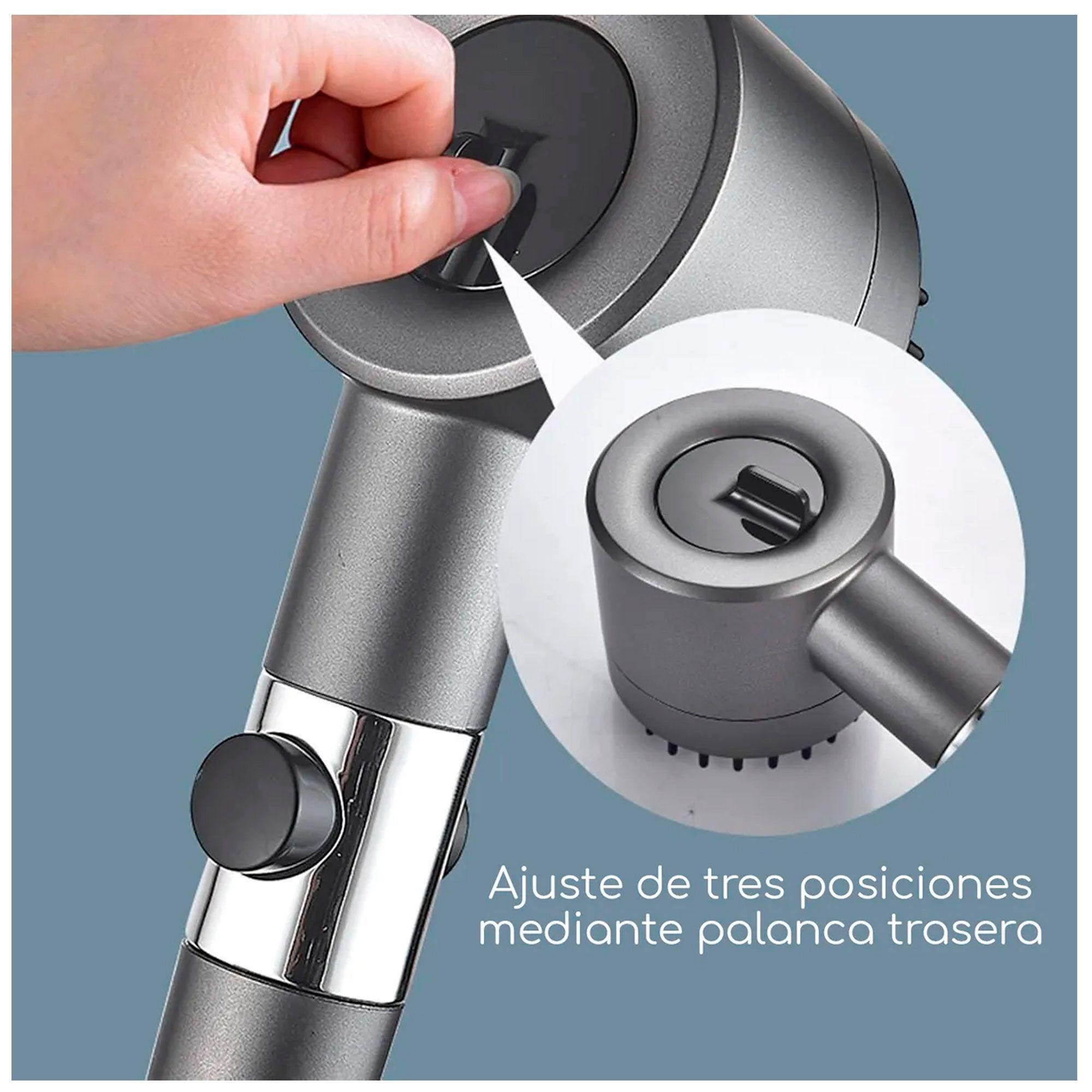 Cabezal De Ducha Manguera De 1 5m Rociador Alta Presion-3