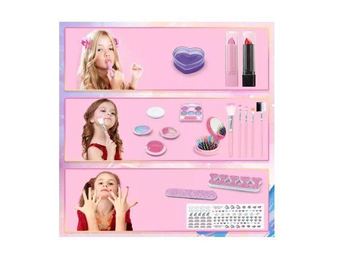 Kit De Maquillaje Para Niñas Juguete Cosméticos No Tóxicos-2
