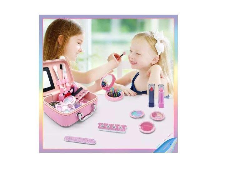 Kit De Maquillaje Para Niñas Juguete Cosméticos No Tóxicos-3