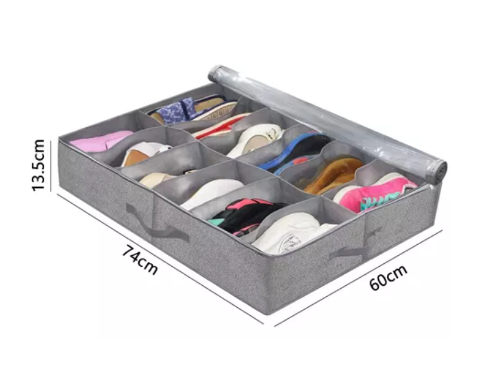 Organizador Zapatos Bajo Cama Almacenamiento Zapatero-4
