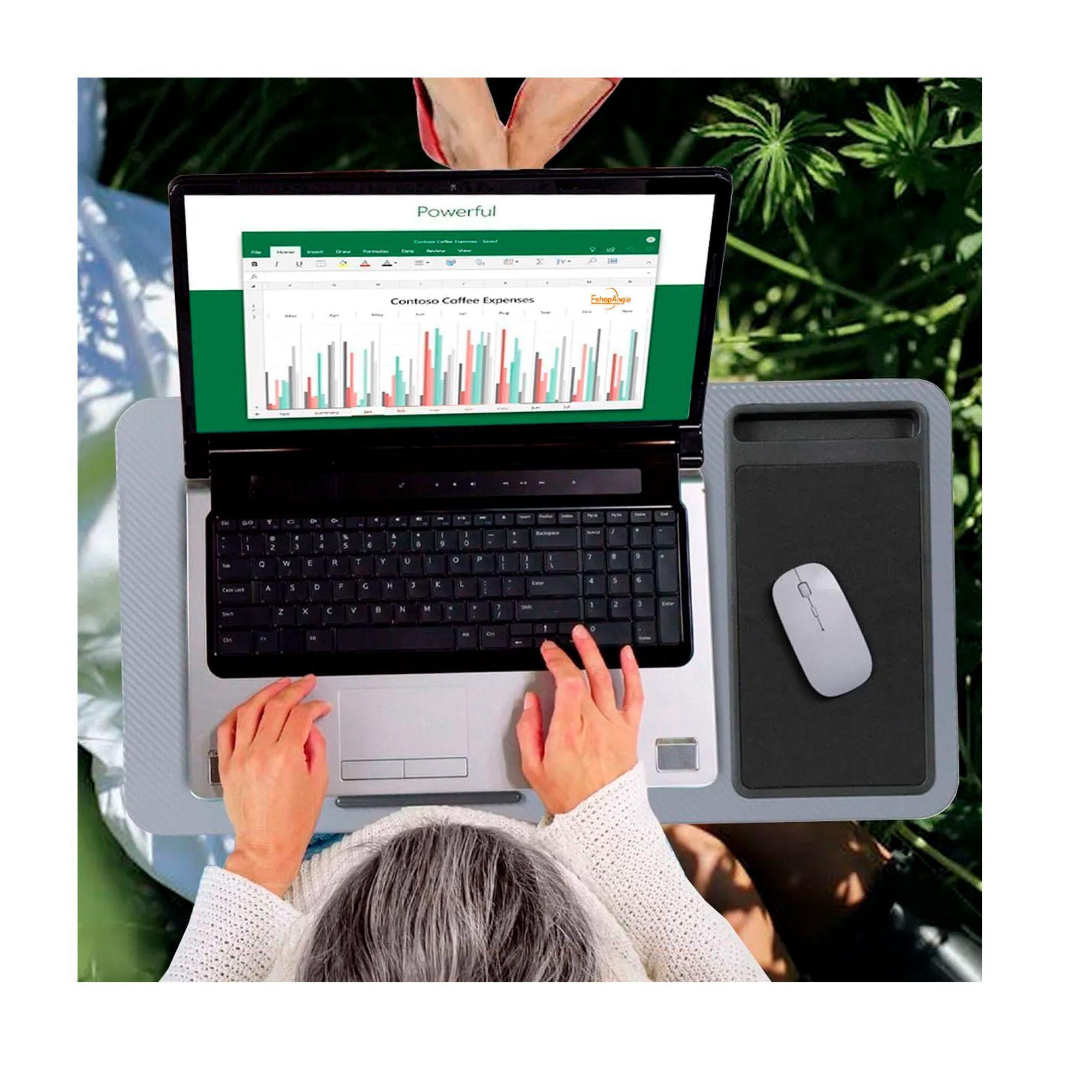 Soporte Notebook Cama Bandeja Celular Mouse Ergonomico-6