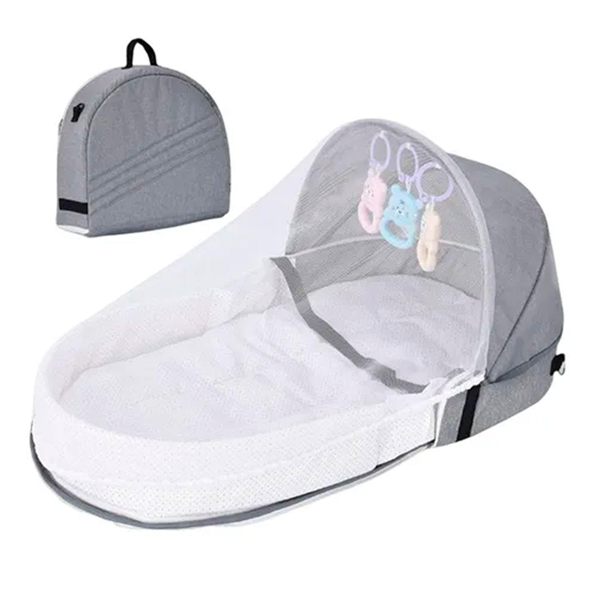 Cama Moisés Para Bebé Portátil Plegable Con Mosquitera-0