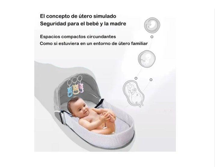 Cama Moisés Para Bebé Portátil Plegable Con Mosquitera-1