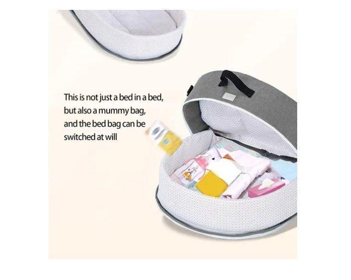 Cama Moisés Para Bebé Portátil Plegable Con Mosquitera-3
