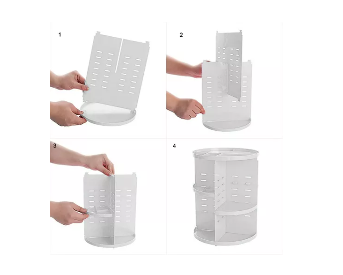 Organizador De Maquillaje Cosmetiquero Giratorio 360 Grados-1