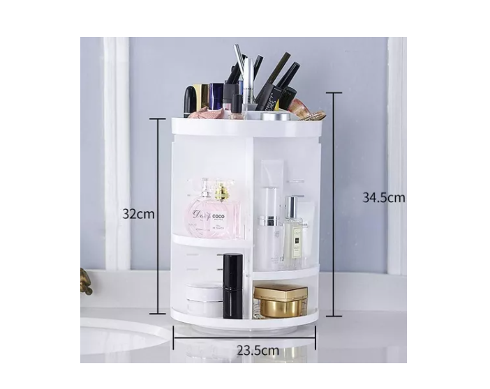 Organizador De Maquillaje Cosmetiquero Giratorio 360 Grados-3