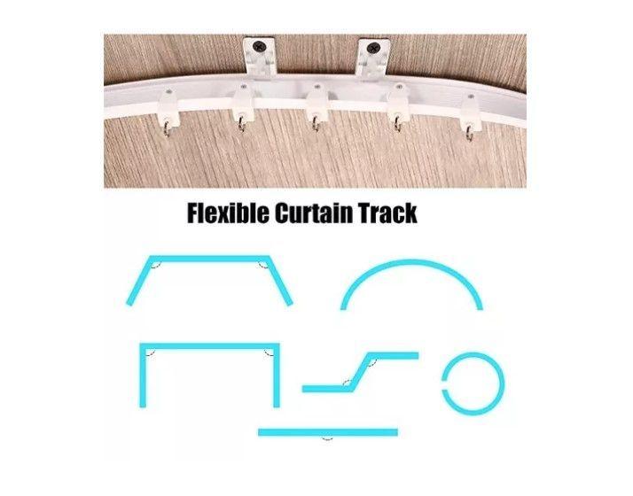 Riel Para Cortina De Techo Riel Flexible Soporte 3mts-3