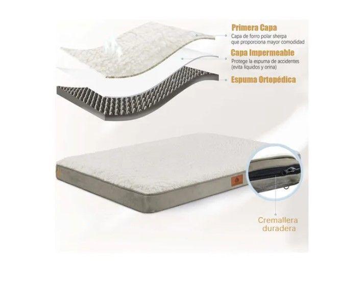 Cama Colchón Ortopédica Para Mascotas Perros 77x51cm Lavable-2