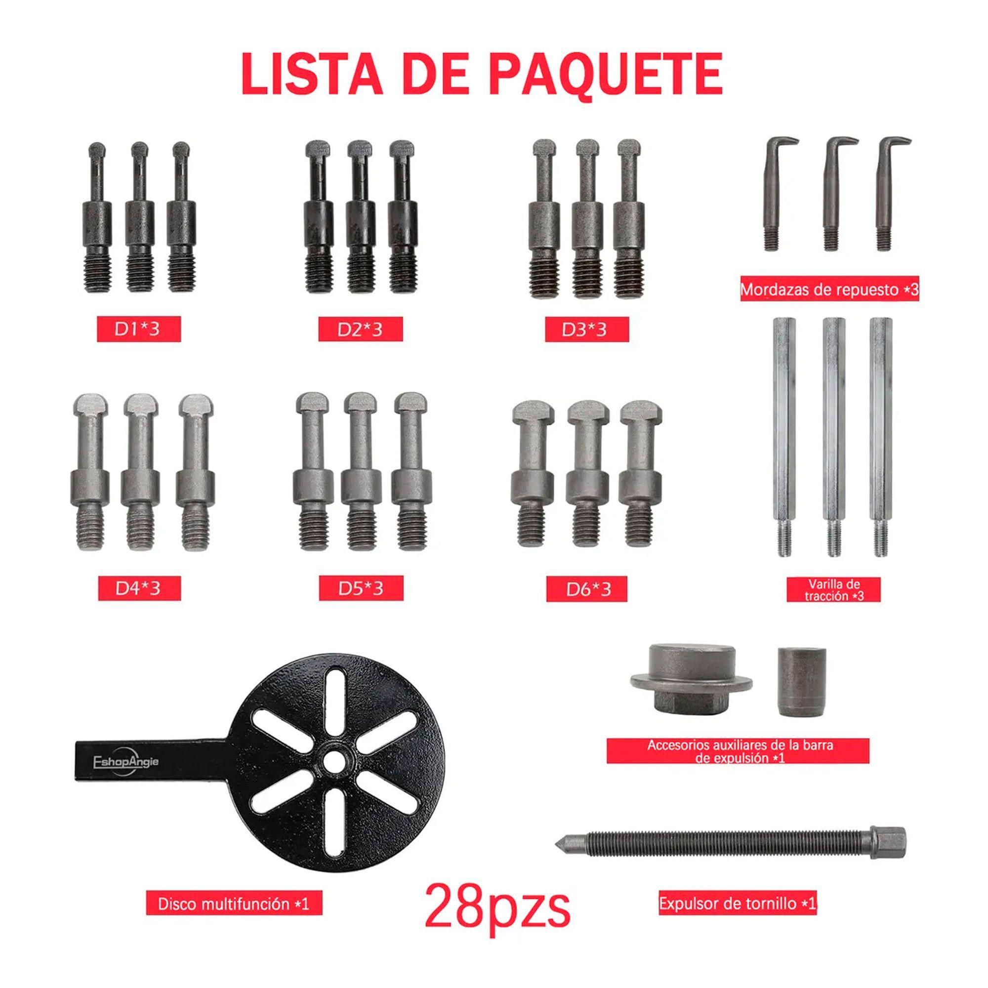 Extractor De Rodamiento Interno Universal Extractor 21 En 1-2