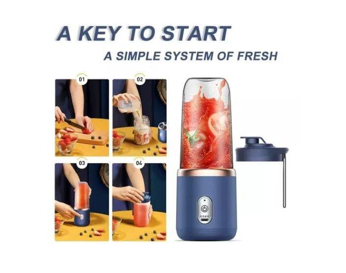 Mini Licuadora Portátil Recargable Usb Juguera Batidora-1