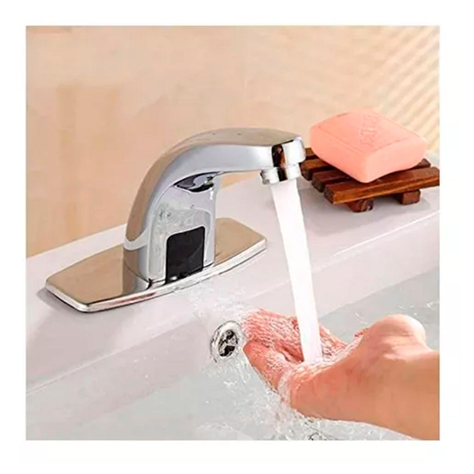 Llave Lavamanos Moderno Sensor Infrarrojo-4