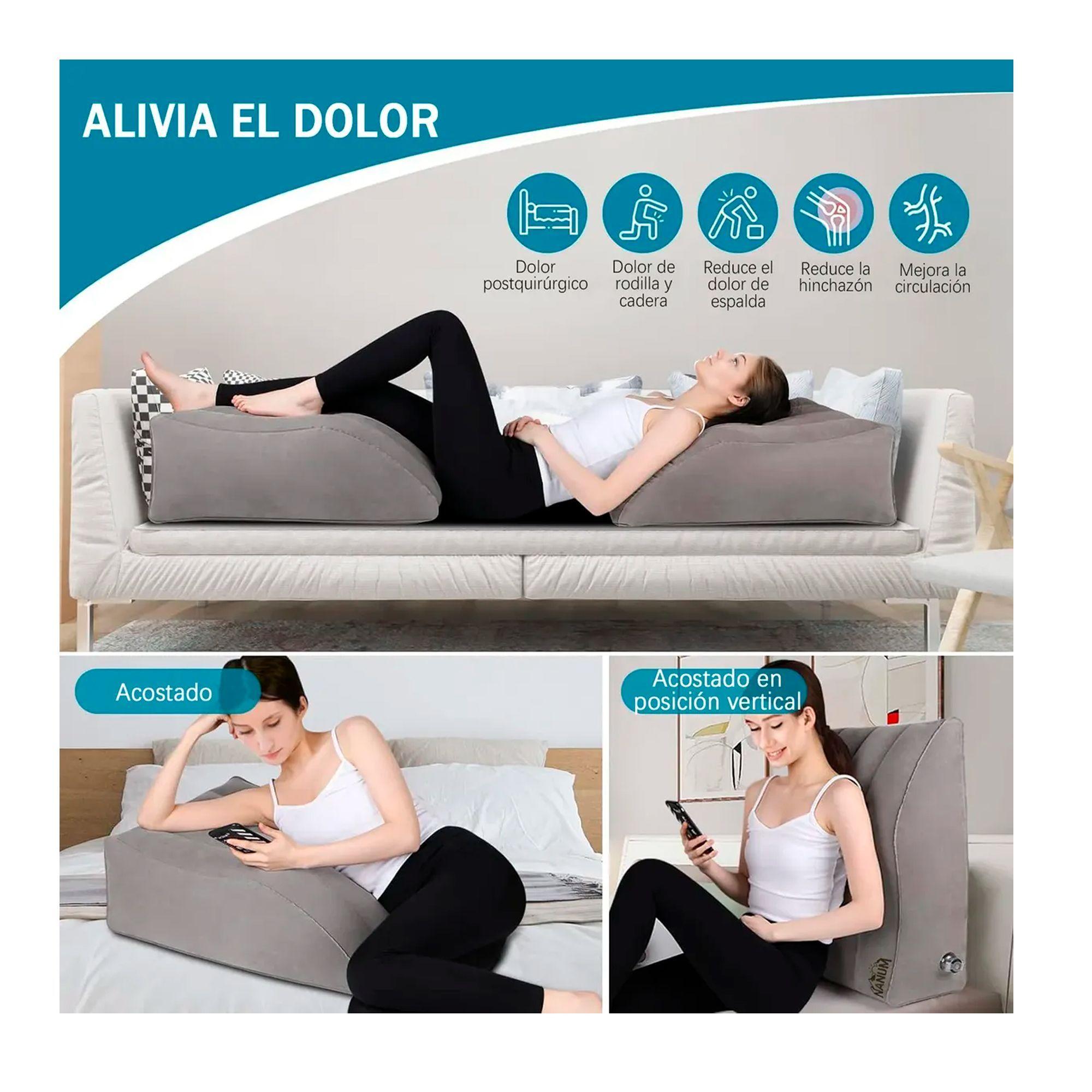 Almohada Cu a Elevaci n De Piernas Coj n Inflable Relajante-2
