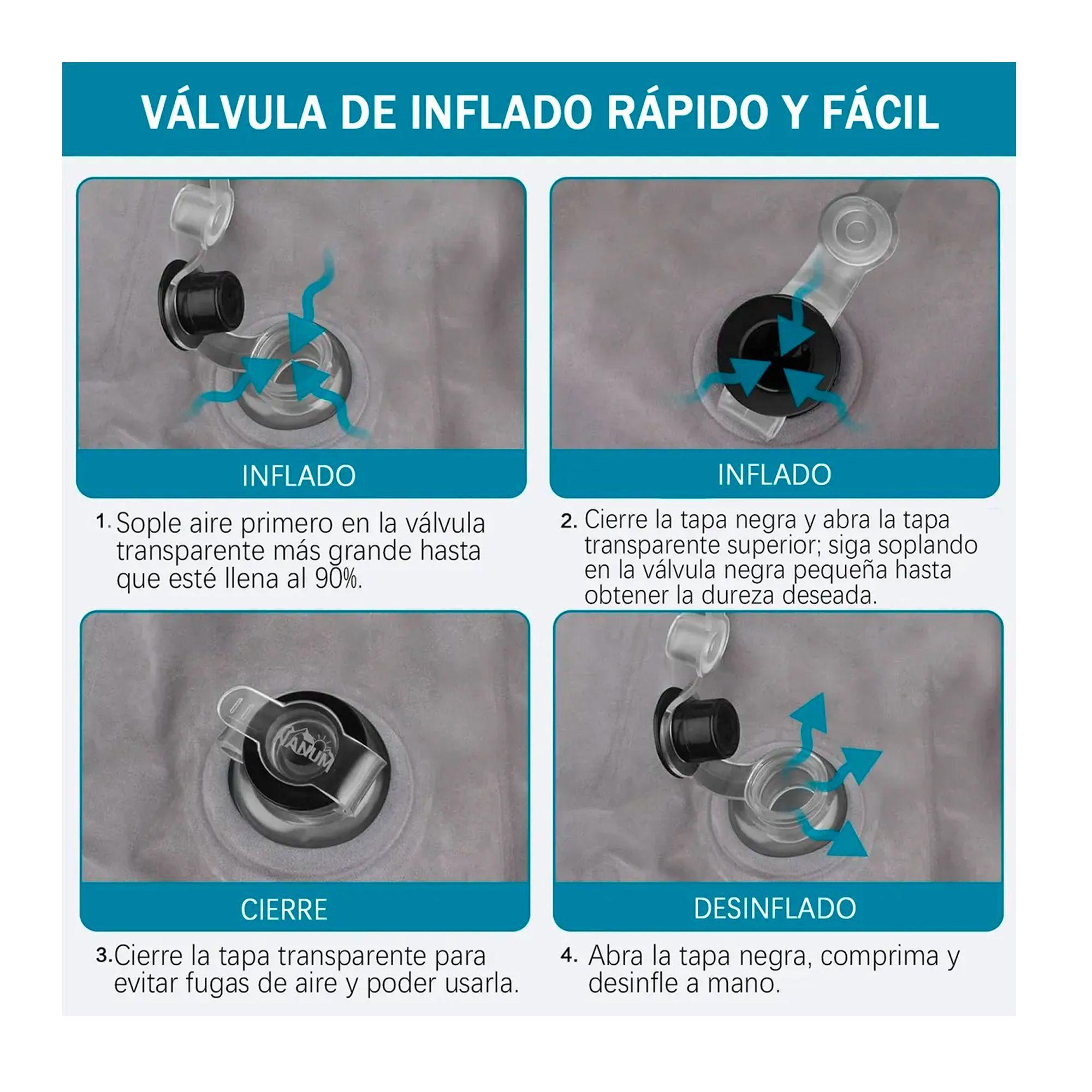 Almohada Cu a Elevaci n De Piernas Coj n Inflable Relajante-3