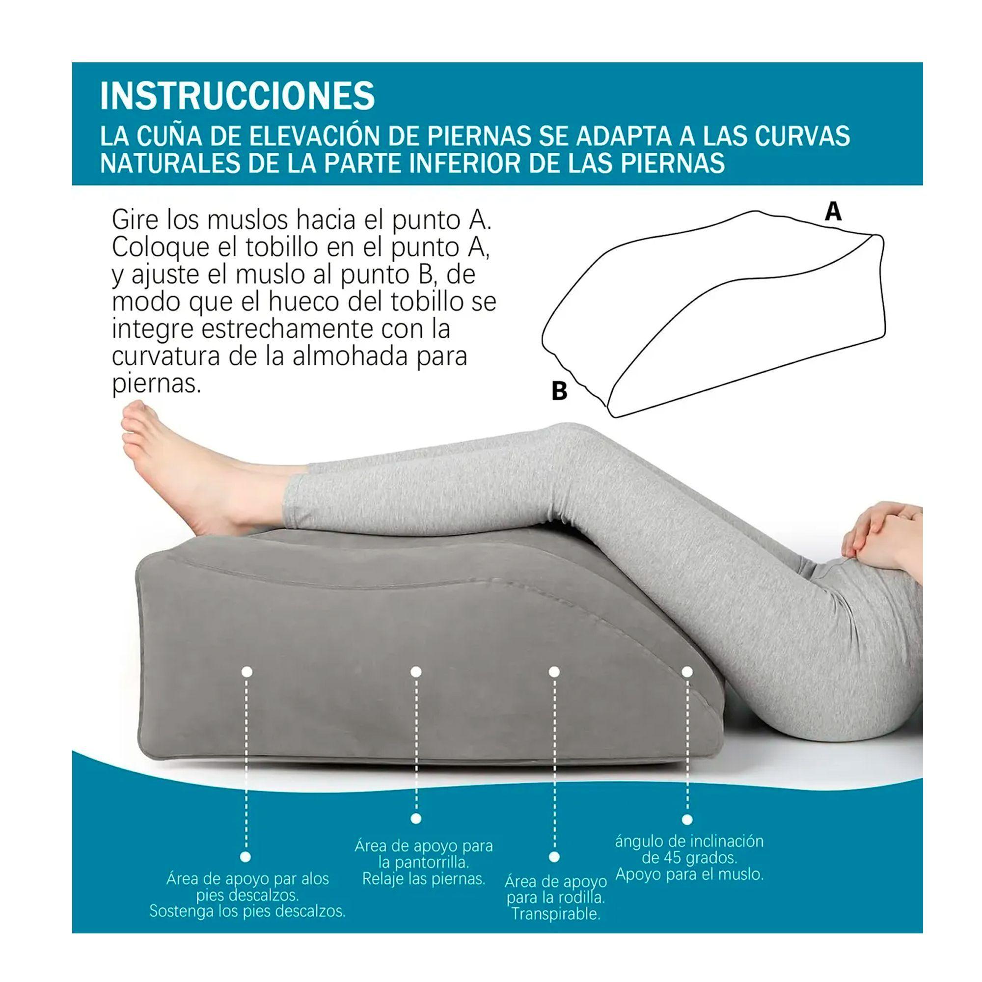 Almohada Cu a Elevaci n De Piernas Coj n Inflable Relajante-4