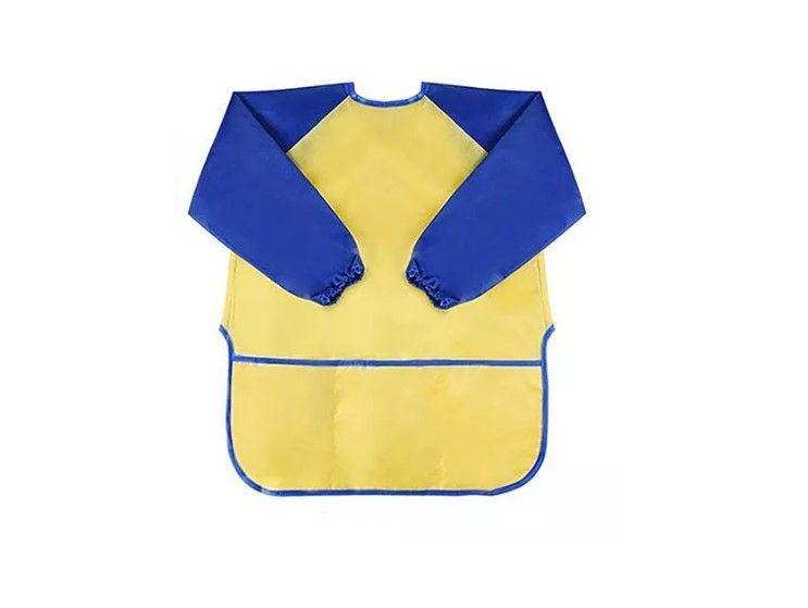 Babero Delantal Pechera Niño Niña Manga Larga Impermeable-1