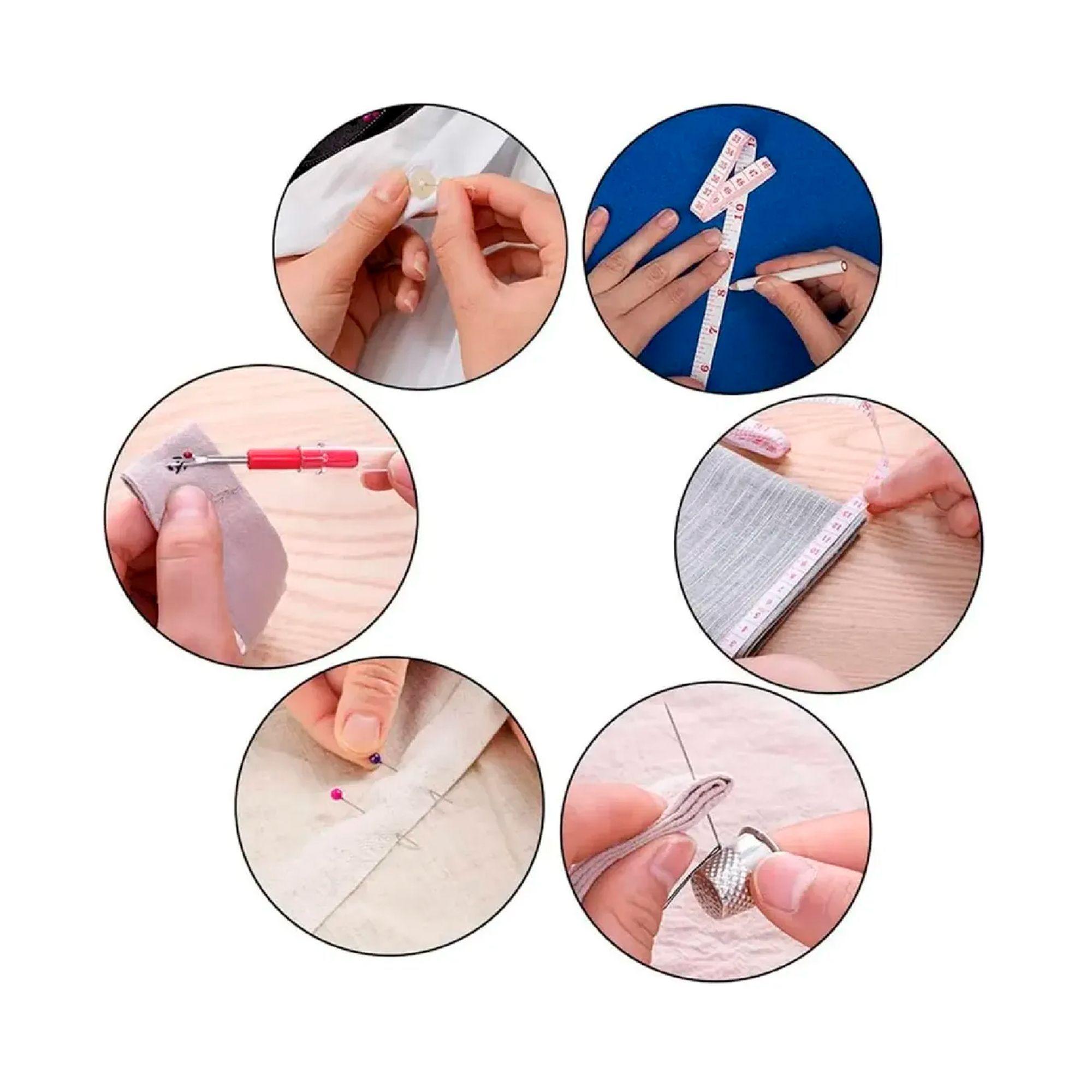 Kit De Costura Con Estuche Suministros De Costura 200 Pcs-3