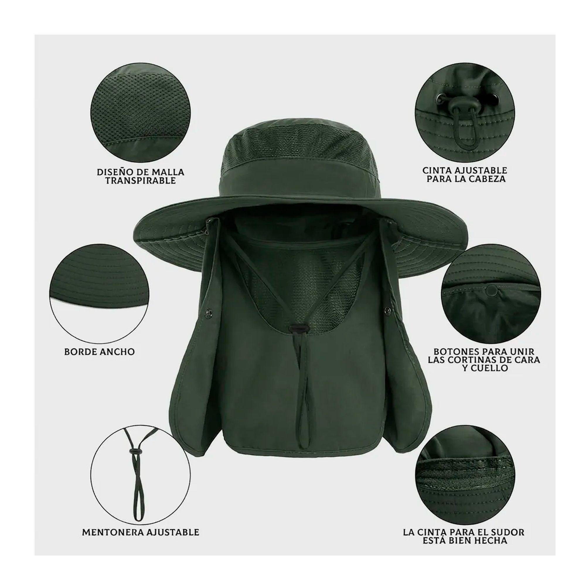 Sombrero Para El Sol Con Proteccion Para Cuello Y Cara-3