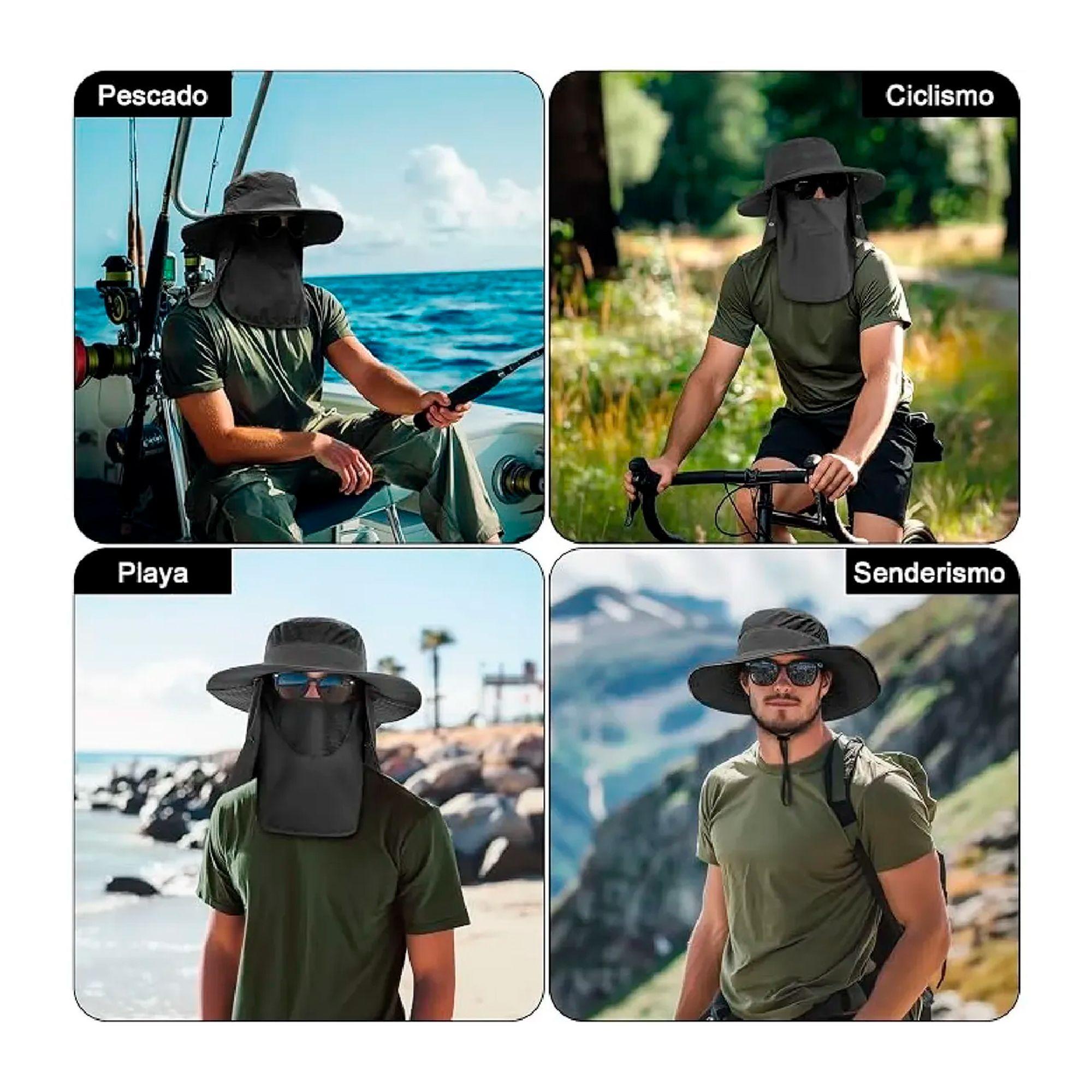 Sombrero Para El Sol Con Proteccion Para Cuello Y Cara-5