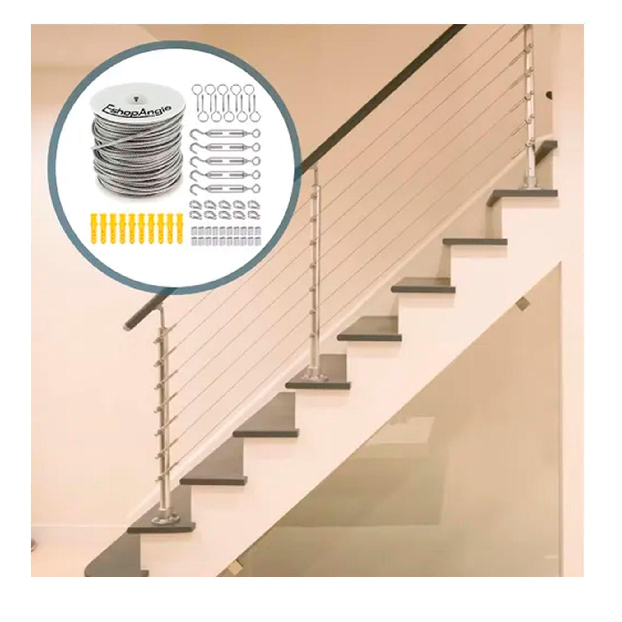 Kit De Cable Tensor De Acero De 30m Gancho Galvanizado-4