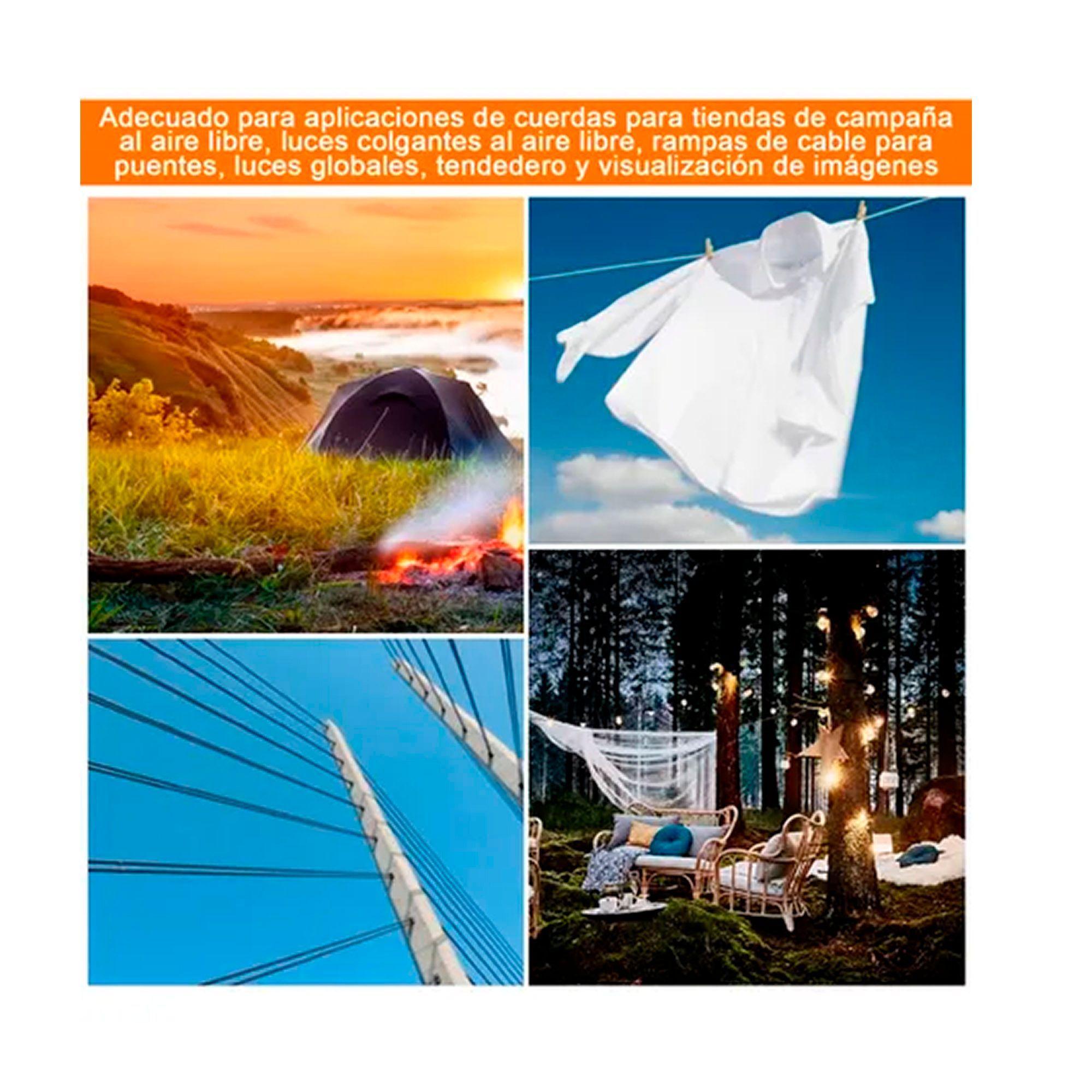 Kit De Cable Tensor De Acero De 30m Gancho Galvanizado-6