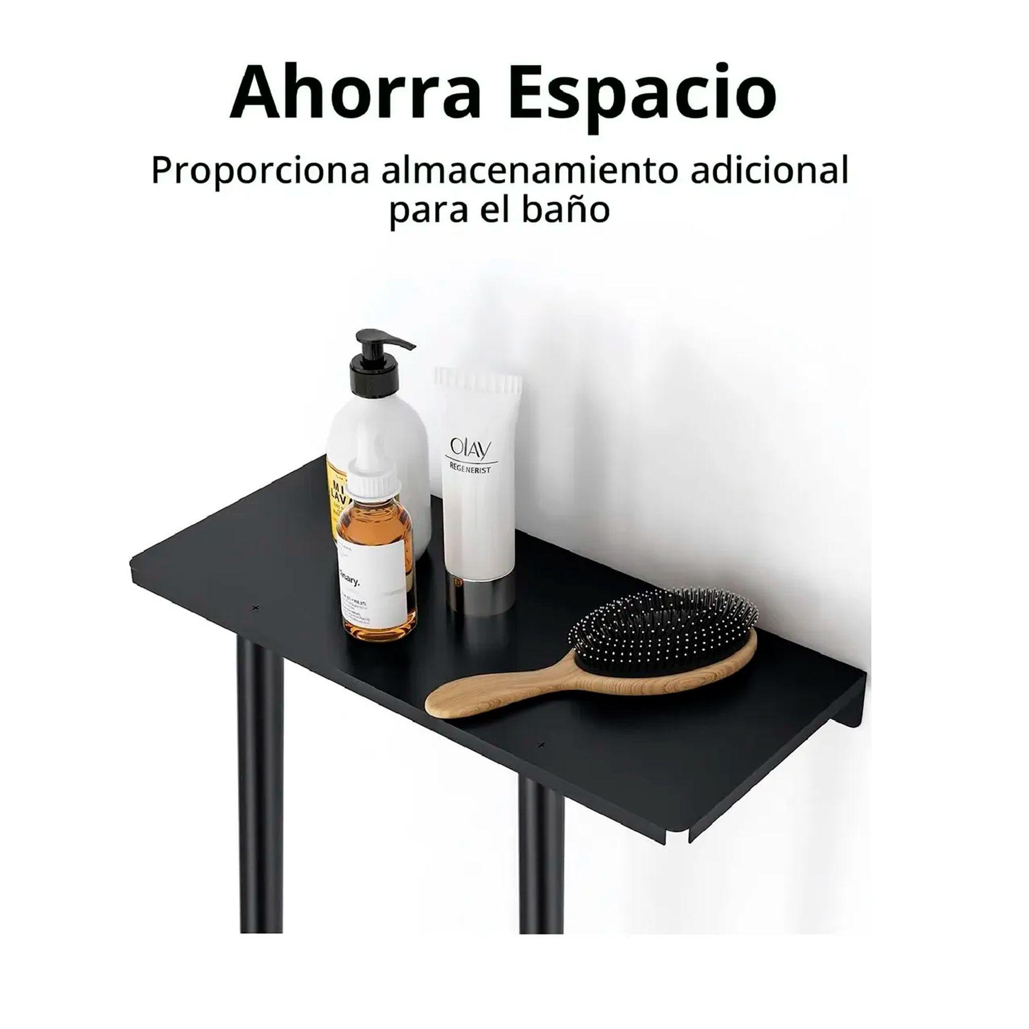 Repisa Con Porta Toallas Estante Toallero Ba o Estanteria-4