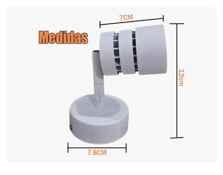 Aplique Lampara Foco Dirigible Con Ampolleta 7w-5