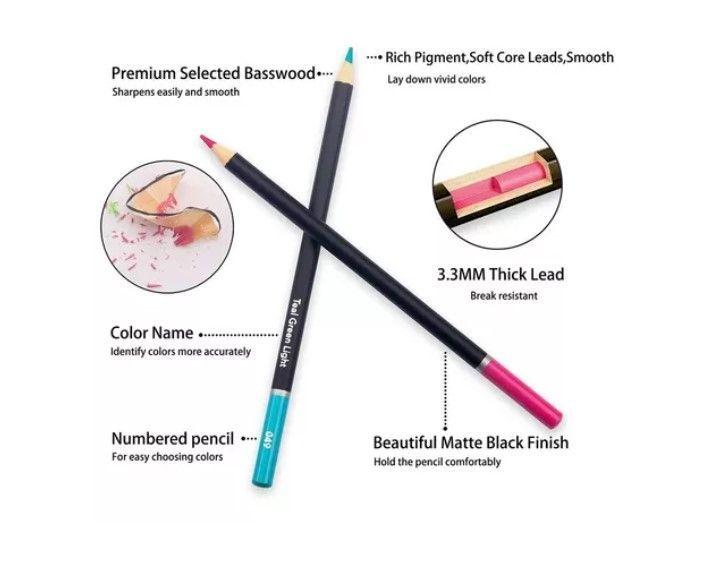 Set Lapices Colores 83 Pzs Dibujo Profesional Estuche-3