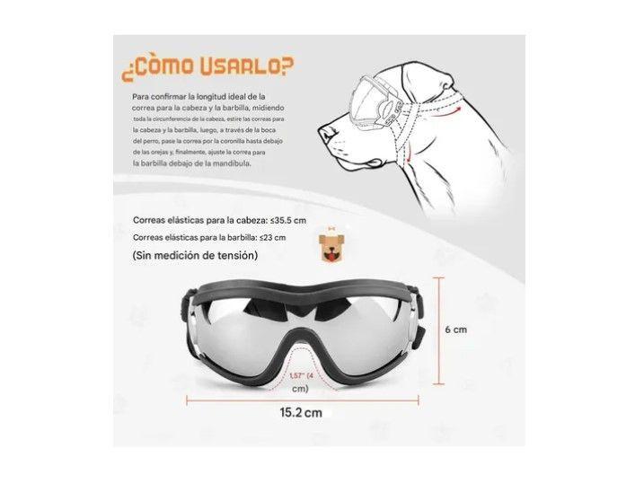 Gafas De Sol Para Perro Anti-uv Protector De Ojos Ajustable-4
