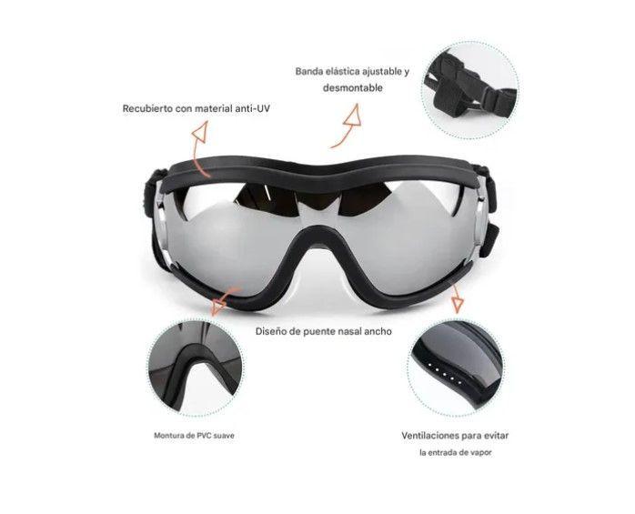 Gafas De Sol Para Perro Anti-uv Protector De Ojos Ajustable-5