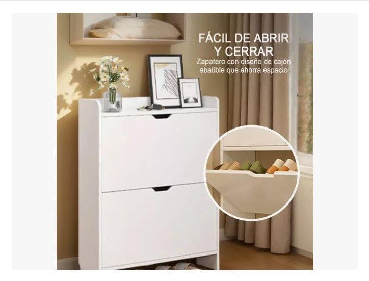 Zapatero Mueble Cajonera Organizador Para Zapatos 2 Niveles-3