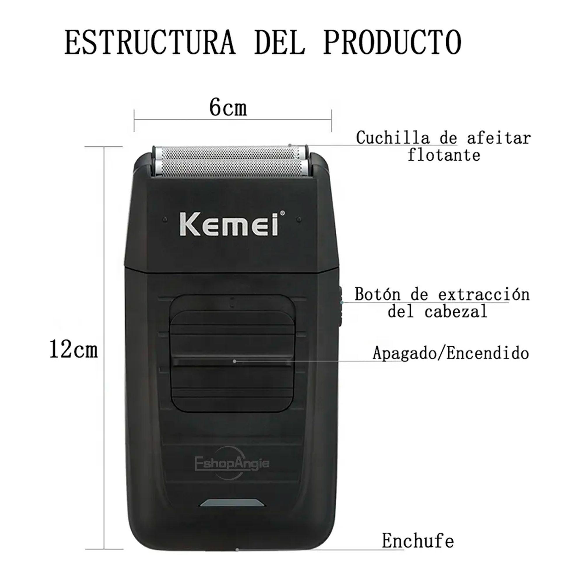 Maquina Afeitadora Inalámbrica Kemei Km-1102 Shaver Barba-4