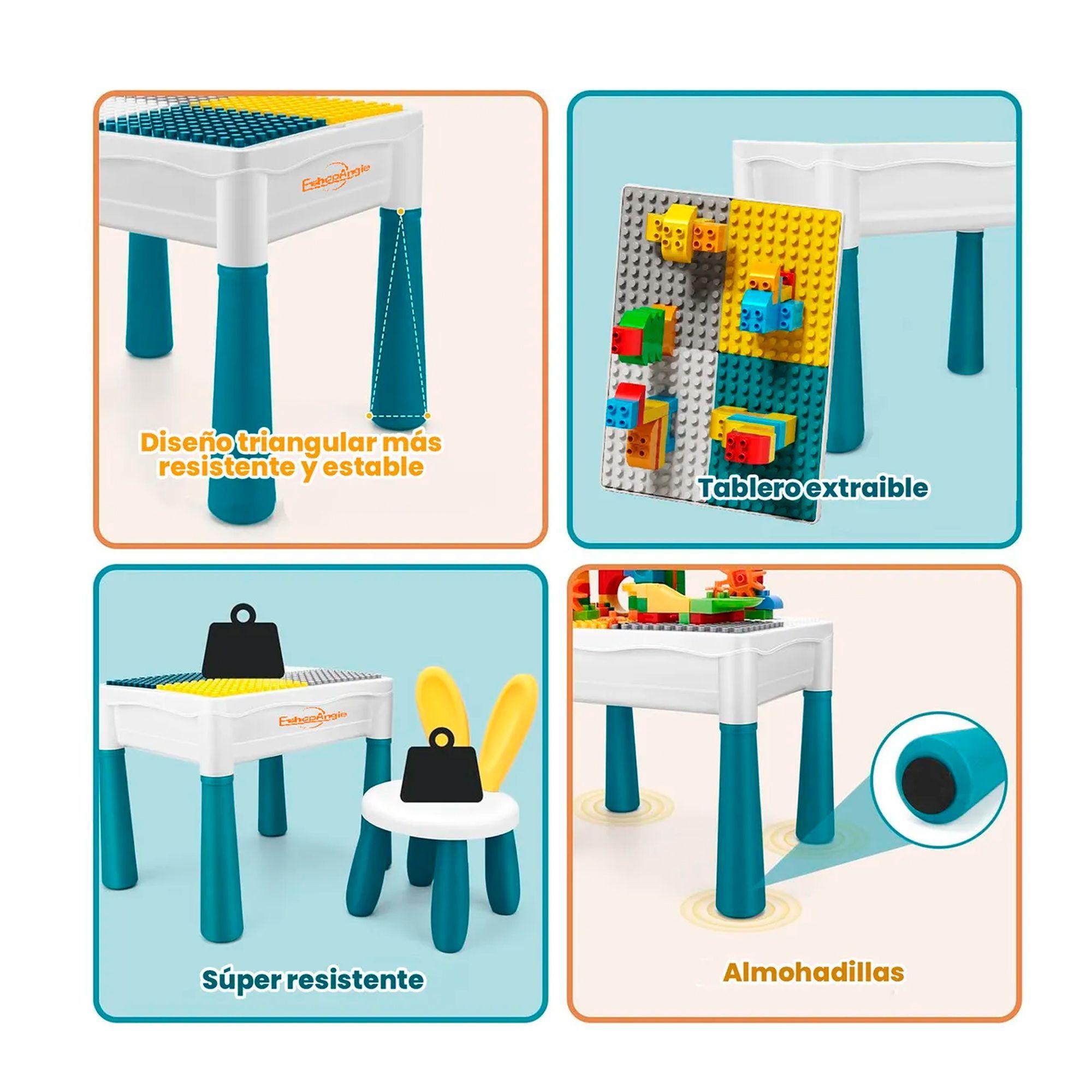 Mesa Didactica De Bloques Construcción Mas Silla-2
