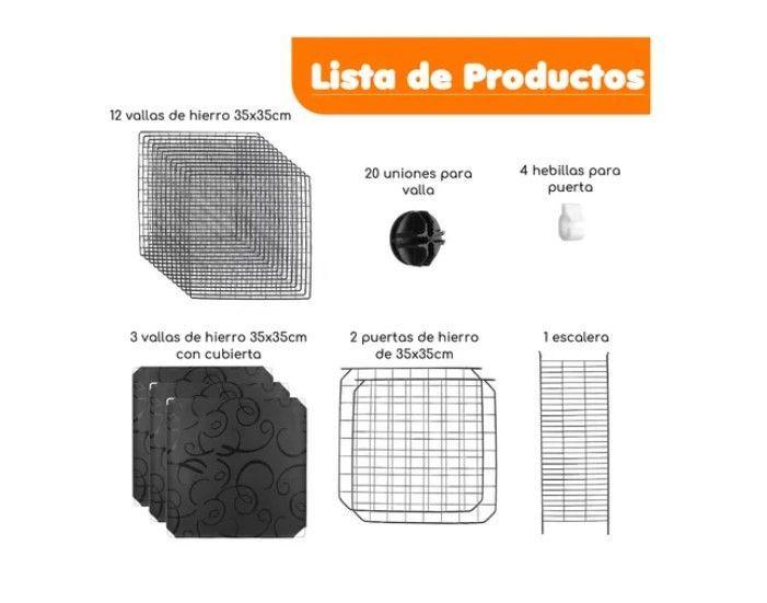 Jaula Corral Armable De 2 Niveles Para Mascotas Pequeñas-6
