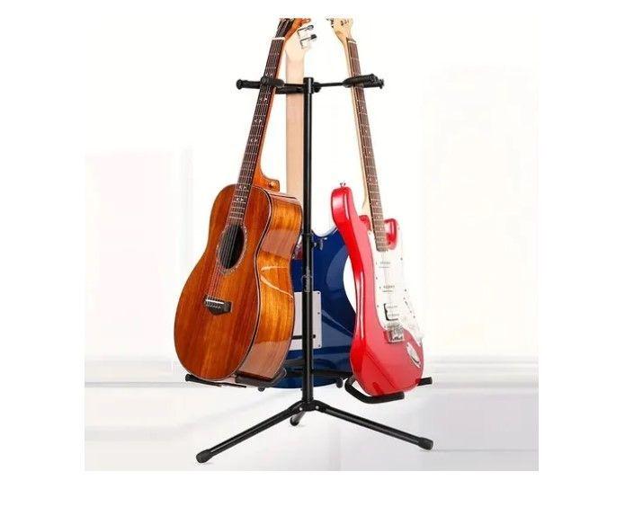 Atril Triple Soporte Para 3 Instrumentos De Cuerda Guitarra-3