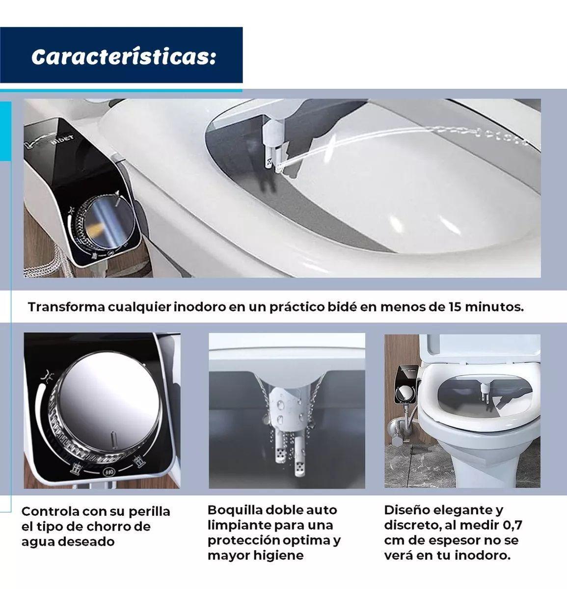 Bidet Wc Inodoro Ajustable Universal Fácil Instalación-3