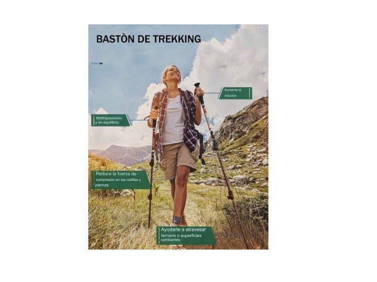 Pack 2 Bastones Trekking Senderismo Plegable Aluminio 7075-2