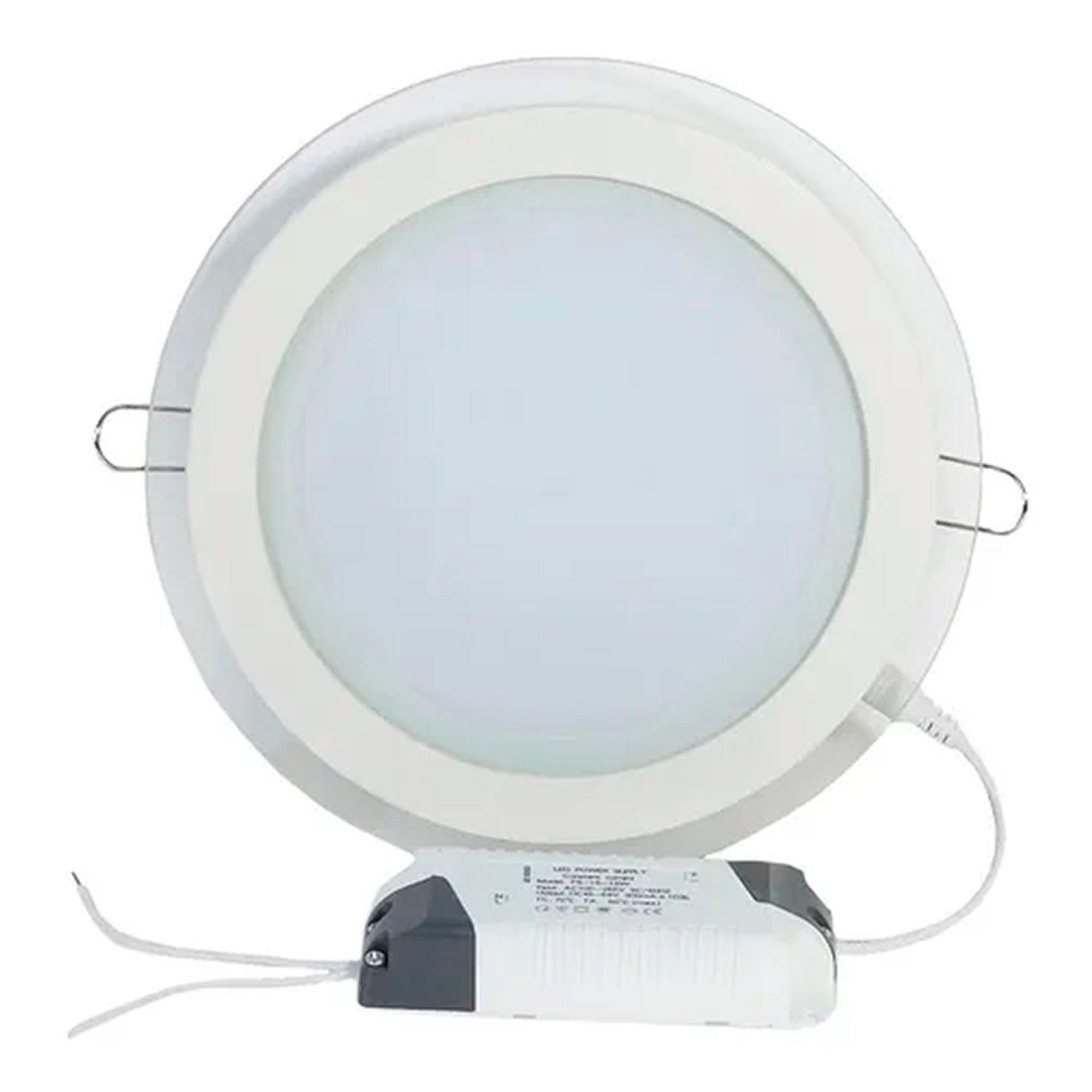 Foco Redondo Panel Led 18w Embutido Luz Fría-0