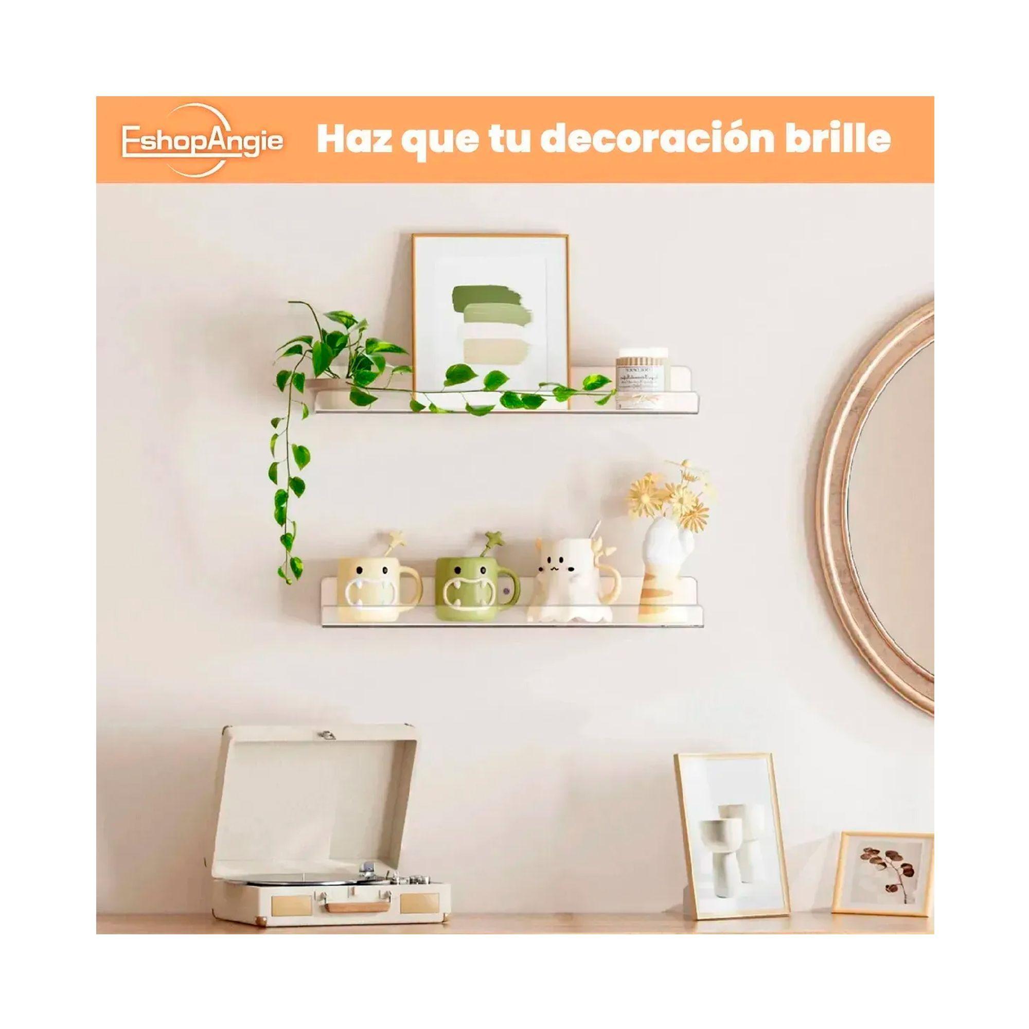 4 Repisas Flotantes Estantes Flotantes De Acrílico-5