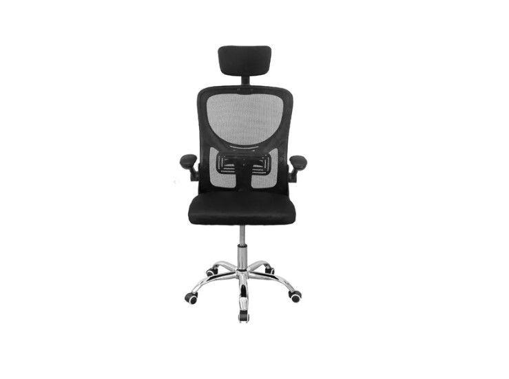 Silla De Oficina Ergonómica, Tapicería Cómoda Con Ruedas-6