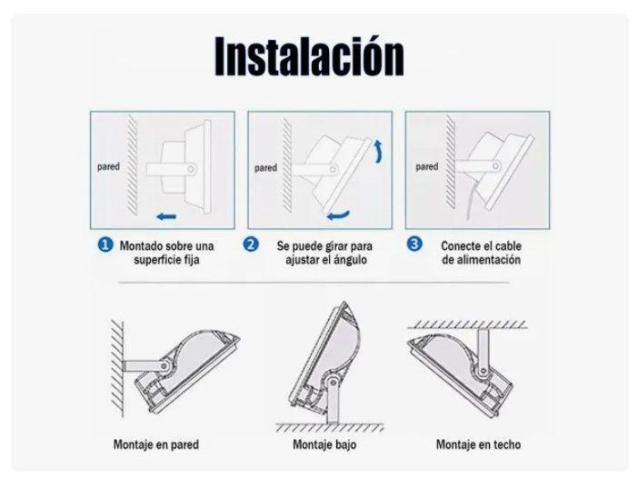 Foco Solar Reflector 300w Ip67 + Panel Solar +control Remoto-2