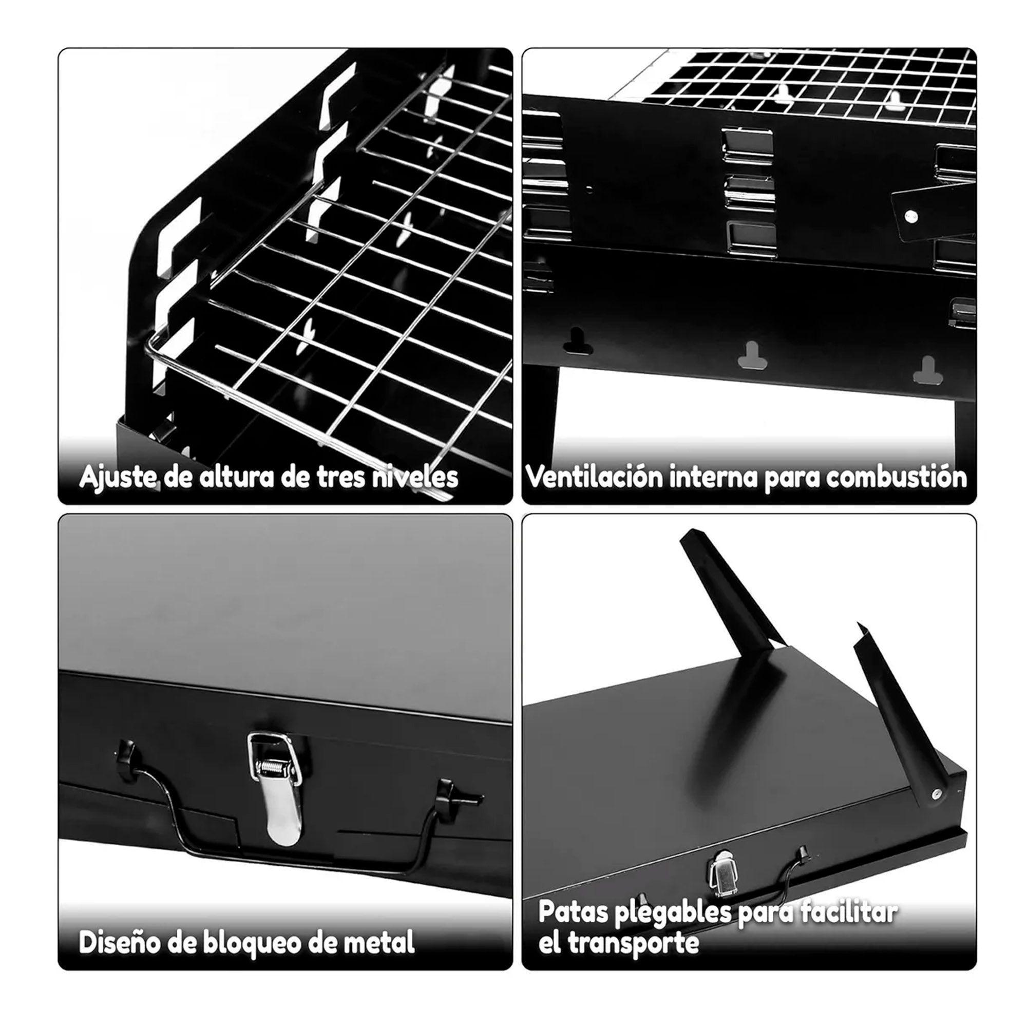 Parrilla Parrillera Para Asado Plegable Portatil-4