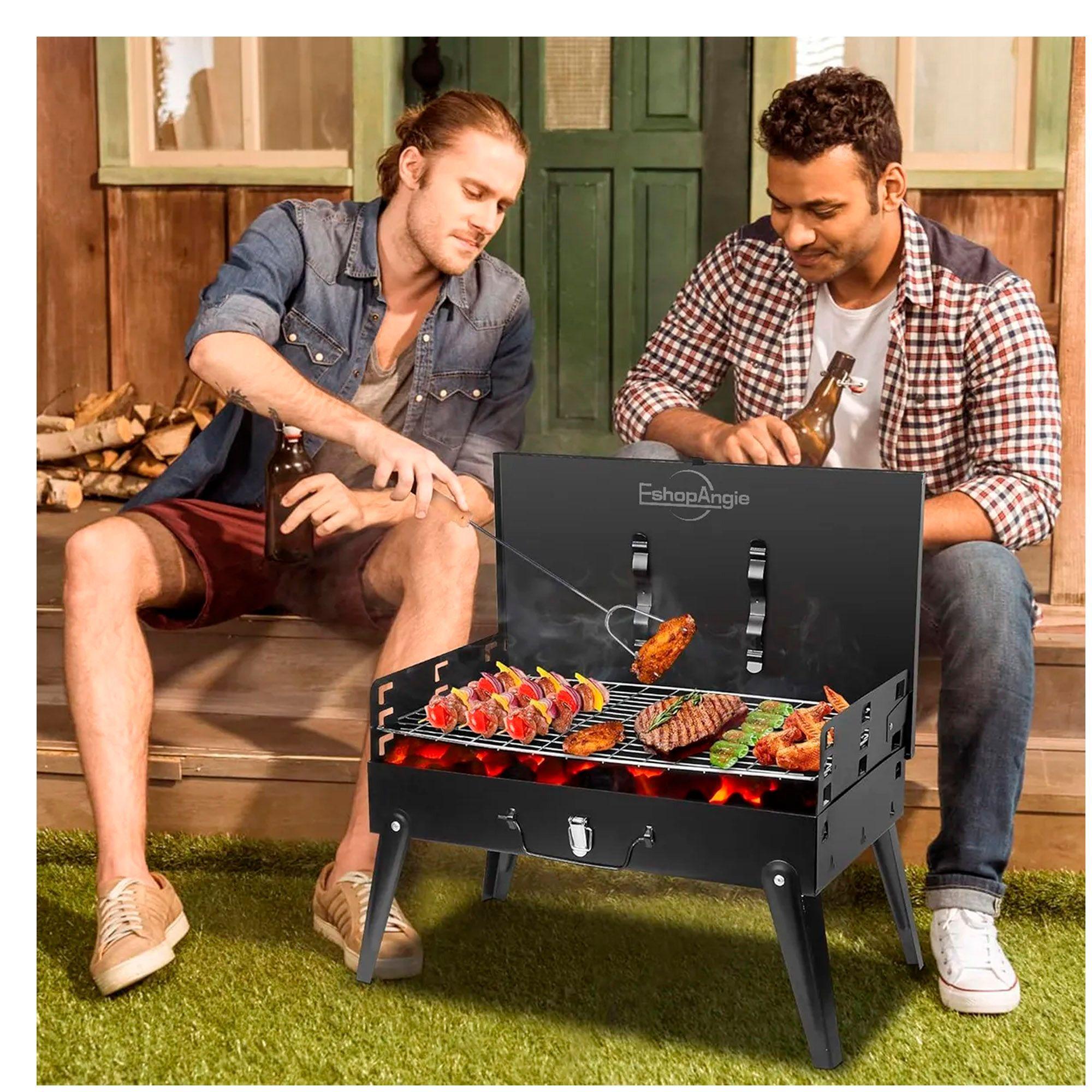 Parrilla Parrillera Para Asado Plegable Portatil-5