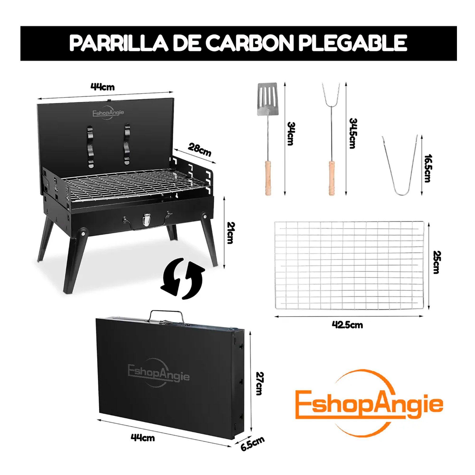 Parrilla Parrillera Para Asado Plegable Portatil-6