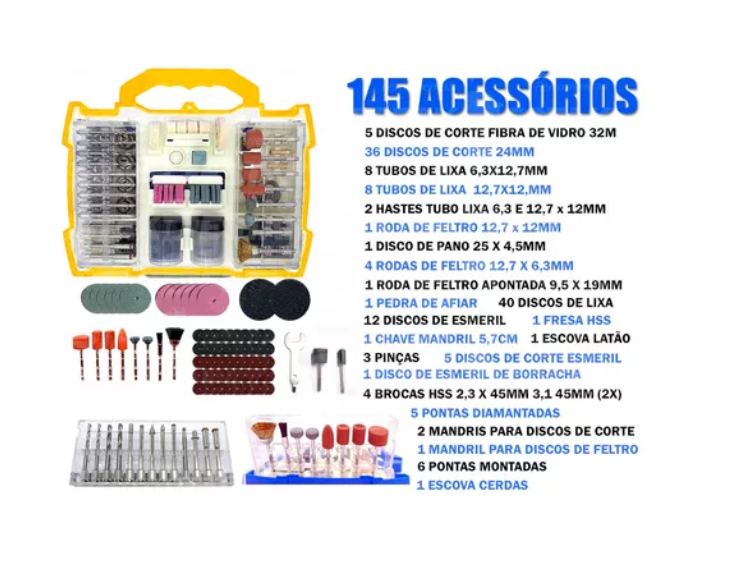 Juego Set Accesorios Para Dremel 145 Piezas-2