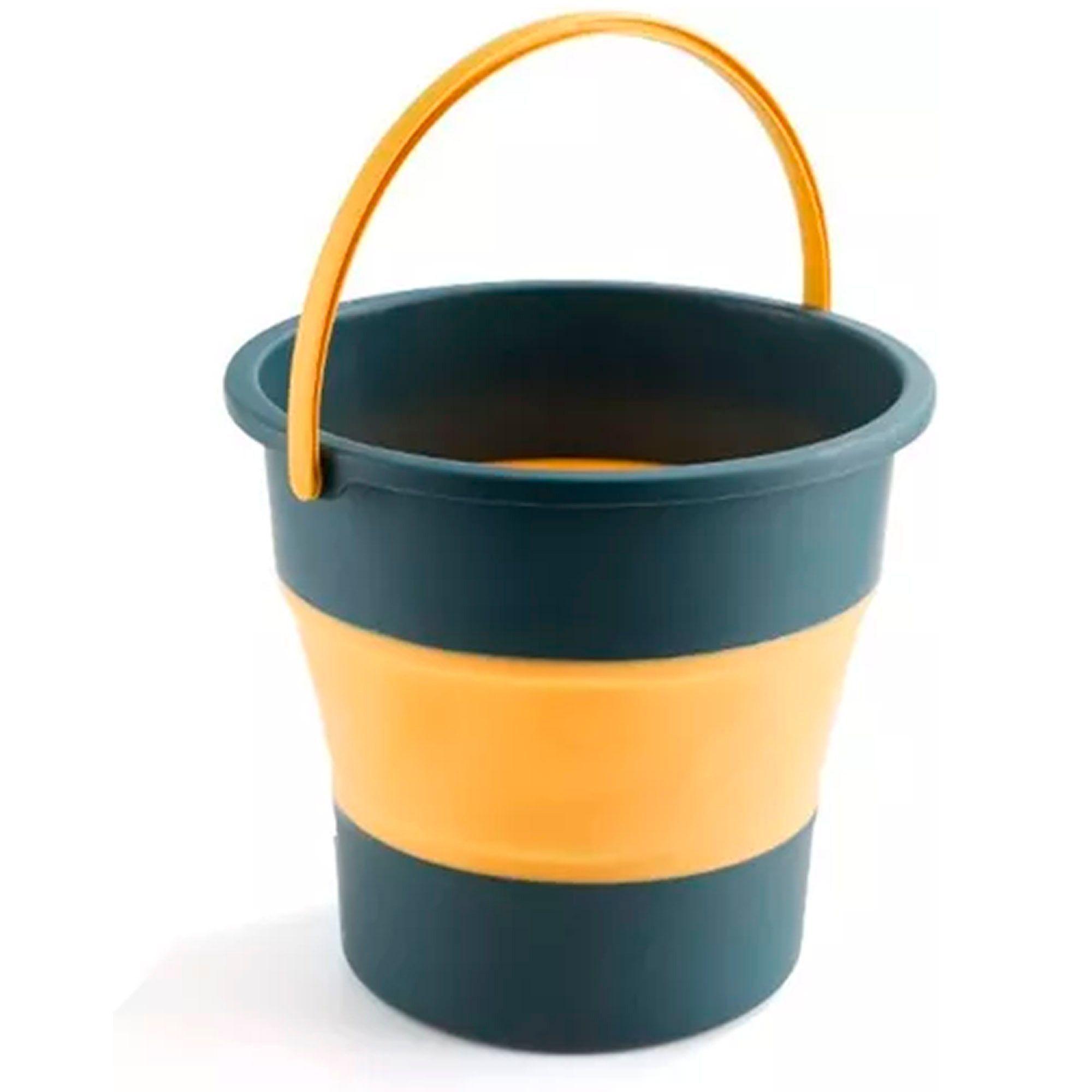 Balde Plegable 4.6 Litros Cubo Silicona Portátil-0