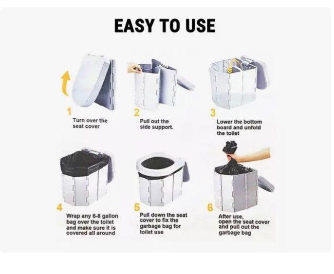 Inodoro Portátil Baño Plegable Para Camping-7