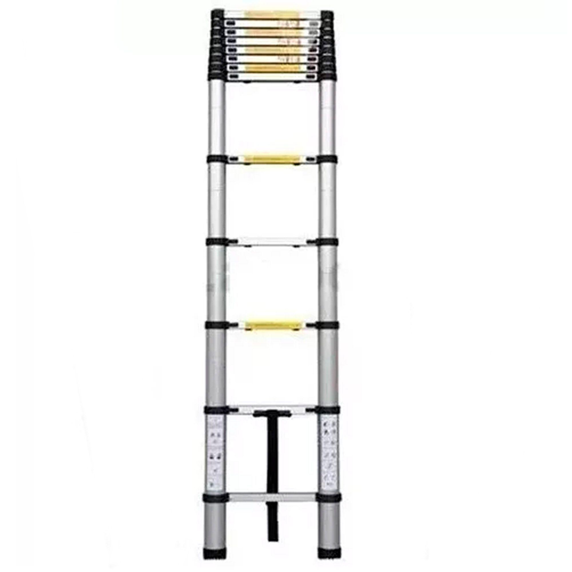 Escalera Telescopica Soporta 150kg Aluminio Retráctil 3.2 M-0