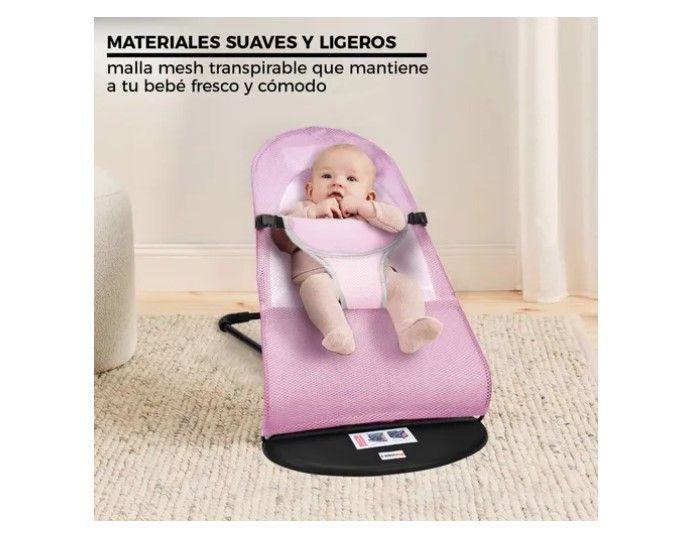 Silla Mecedora Bebe Columpio Infantil Portátil Ajustable-5
