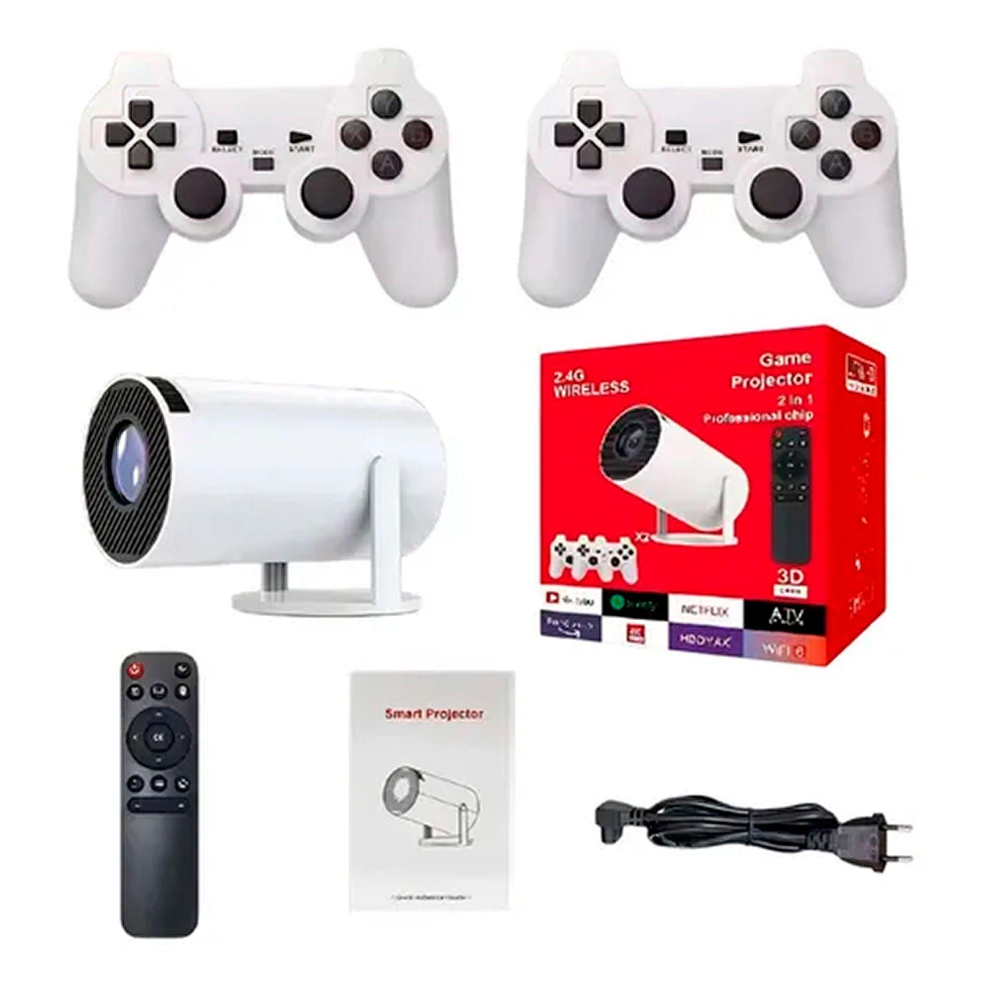 Proyector Portátil Con Consola Uhd Wifi Bluetooth + Control-0